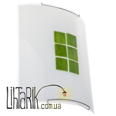 W-444/2 Green светильник настенно-потолочный (Brille 171325)