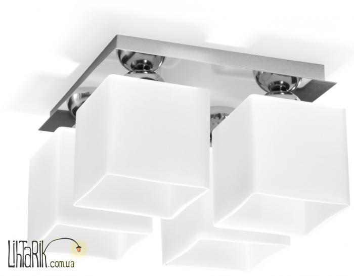 SOLLUX LIGHTING Светильник припотолочный PIAZZA 4 Chrom SL.0228