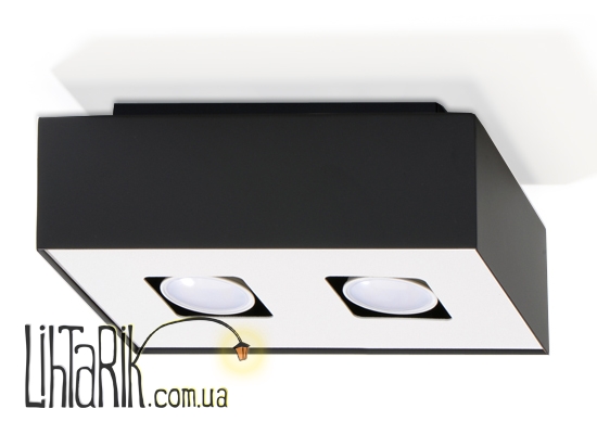 SOLLUX LIGHTING Светильник припотолочный MONO 2 Czarny SL.0071