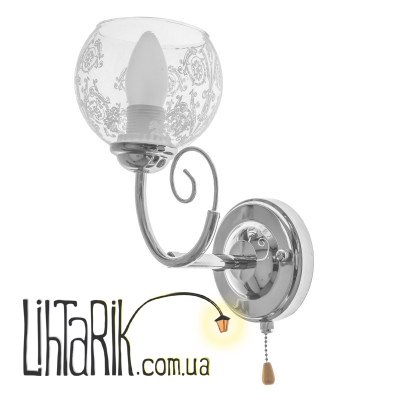 LK-596W/1 E27 CH бра (Brille 26-940)