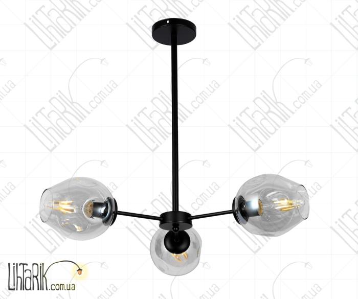 Levistella потолочна люстра 7526039-3 BK CL (7526039-3 BK+CL)