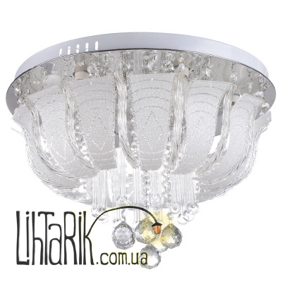 BCL-458S/6 E14+50 LED Люстра большая с подсветкой (Brille 22-187)