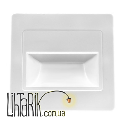LZ-01/1,5W WW WH cветильник для ступеней (Brille 33-025)