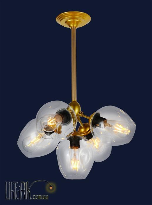 Levistella Подвесная люстра 756LPR660005-5 GD CL (756LPR660005-5 GD+CL)