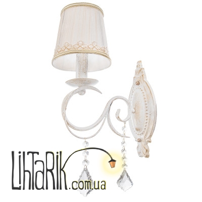 BKL-667W/1 E14 WH+G бра (Brille 29-037)