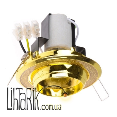 RO-50D ShGOLD/G светильник точечный поворотный (Brille 161266)