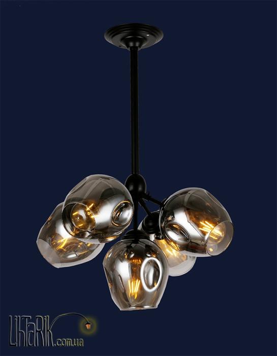 Levistella Подвесная люстра 756LPR660005-5 BK BK (756LPR660005-5 BK+BK)
