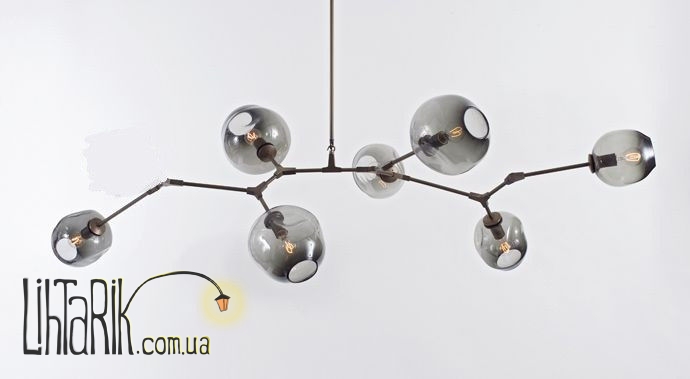 Потолочный подвесной светильник со стеклянными плафонами 97058/7