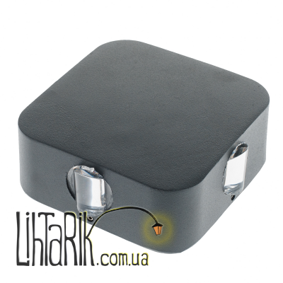AL-268/4х3W NW LED IP54 DGY подсветка (Brille 34-261)