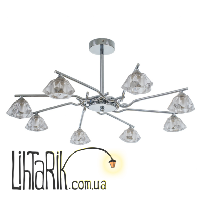 BR-01 152S/8 G9 CHR Люстра галогенная потолочная (Brille L38-127)