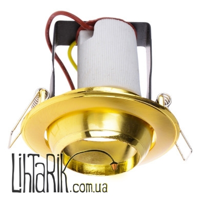 RO-39С SB/G светильник точечный поворотный (Brille 161290)