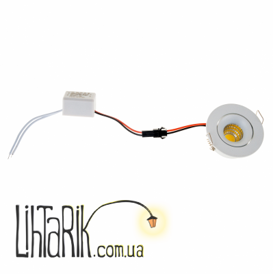 LED-189/3W NW WH светильник точечный (Brille 36-260)