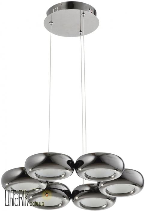 Auhilon Светильник подвесной TYTANIO-6 LED Perowy czarny (MD16012-6 PB)