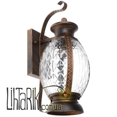 GL-99 A BK/G Светильник уличный настенный (Brille 34-050)