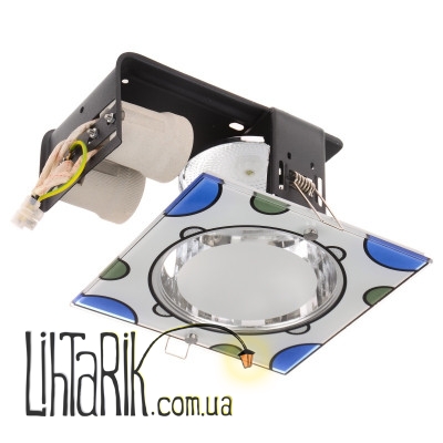 DL-27/2 E27 BL Потолочный встроенный светильник (Brille L13-086)