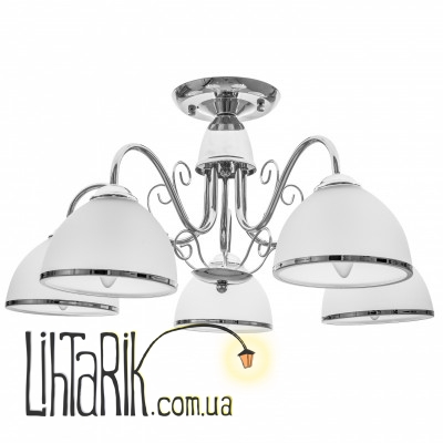 LK-571S/5 E27 CH люстра (Brille 23-158)