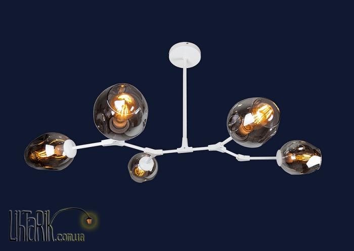 Levistella Подвесная люстра 756LPR0231-5 WH BK (756LPR0231-5 WH+BK)