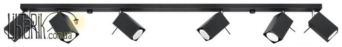 SOLLUX LIGHTING Светильник припотолочный MERIDA 6L Czarny SL.0460