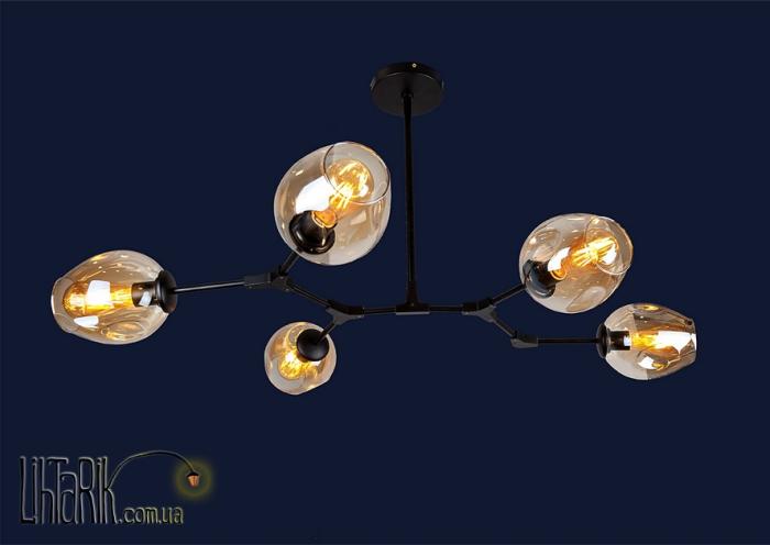 Levistella Подвесная люстра 756LPR0231-5 BK+BR