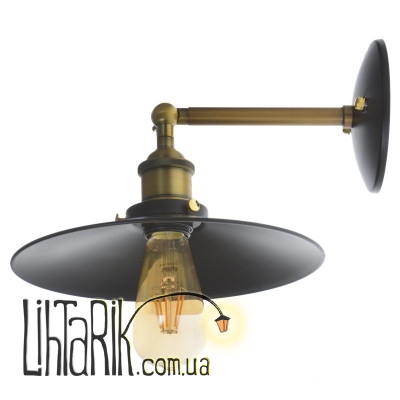 BL-404W/1 E27 BK Бра Лофт (Brille 26-441)