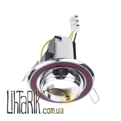 RO-50D ShPINK/CHR светильник точечный поворотный (Brille 161271)