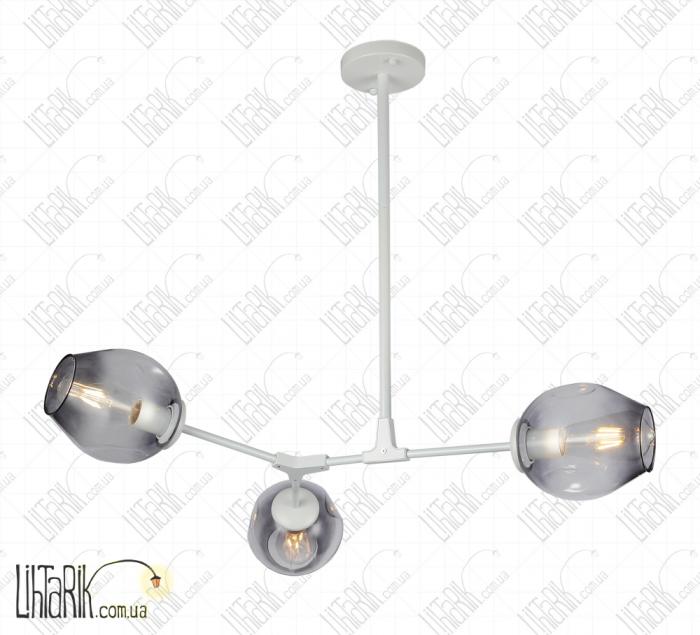 Levistella потолочная подвесная люстра 752L7731-3 WH BK (752L7731-3 WH+BK)