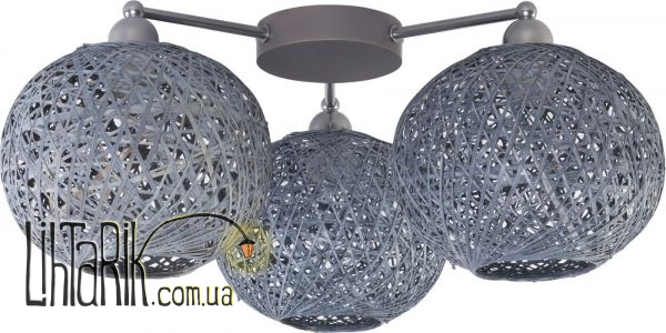 TK Lighting BACKAZ gray 3 plafon - 1859