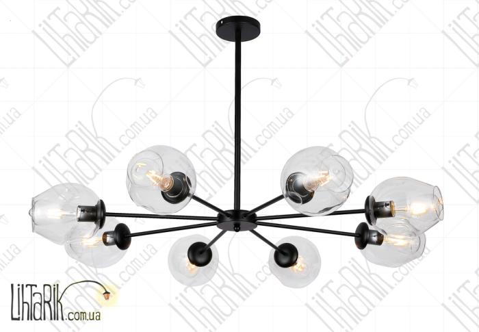Levistella потолочна люстра 7526039-8 BK CL (7526039-8 BK+CL)
