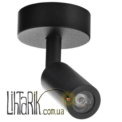 HTL-186/1х3W NW BK светильник спот (Brille 26-489)