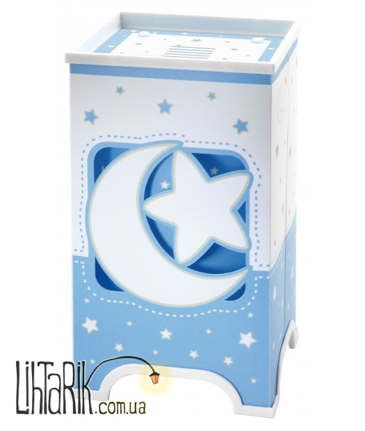 Детская настольная лампа Dalber Moon Blue 63230T