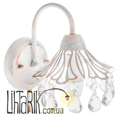 LK-632W/1 E14 WH бра (Brille 26-981)