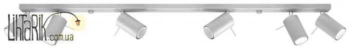 SOLLUX LIGHTING Светильник припотолочный RING 6L Szary SL.0454