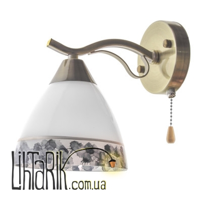 LK-611W/1 E27 AB/BL бра (Brille 26-955)