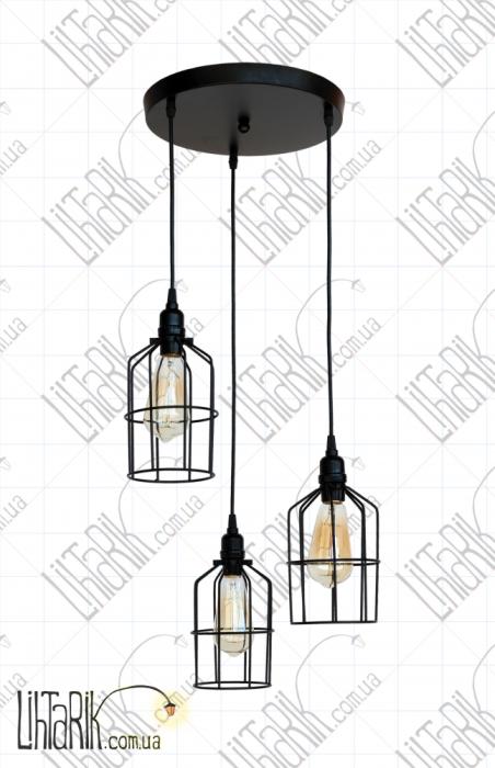 Подвес-лофт 756PR1985F-3 BK (300)