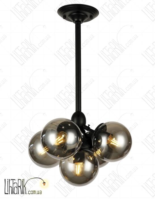 Levistella Потолочная люстра 756PL385-5 BK+BK