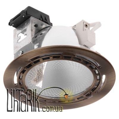 DL-10 AB (J118mm Rx7) Потолочный встроенный светильник (Brille 166032)