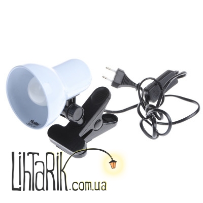 MTL-21 E27 WH Настольная лампа на прищепке (Brille 25-123)