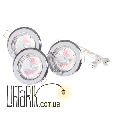 SET 2/HDL-S02 CHR (82) 3x20W W/T комплект точечных светильников (Brille 163443)