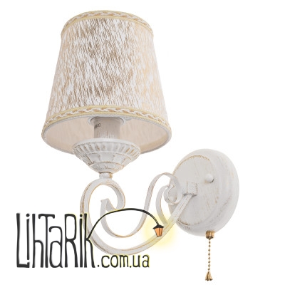 BKL-663W/1 E14 WH+G бра (Brille 29-033)