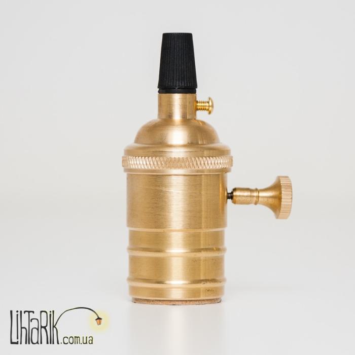 Levistella Латунный патрон с выключателем золотой