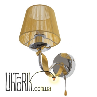 BKL-675W/1 E14 CH/G бра (29-088)