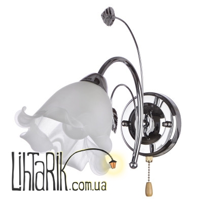 LK-430W/1 E14 CH Бра с выключателем (Brille L67-156)