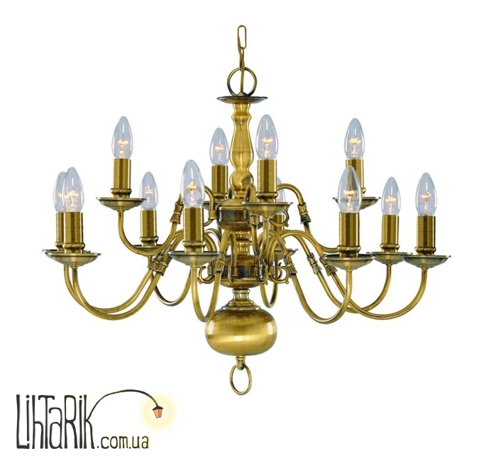 Люстра Searchlight FLEMISH 1019-12AB