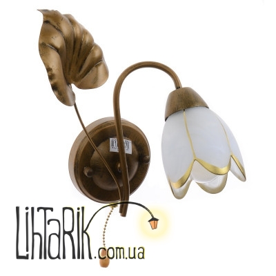 LK-192W/1 E14 Бра с выключателем флористика (Brille L5-273)