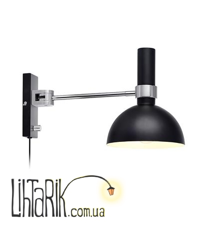 Markslojd LARRY Wall 1L Black/Chrome (106853)