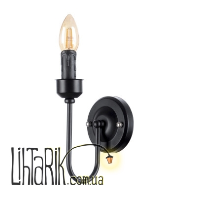 BL-329W/1 E14 BK Бра Лофт (Brille 26-316)