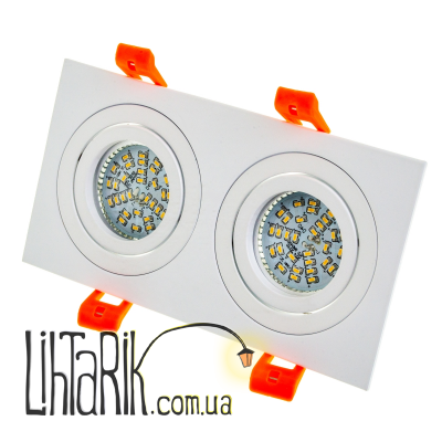 HDL-DT 109/2 MR16 WH встроенный светильник поворотный (Brille 36-250)