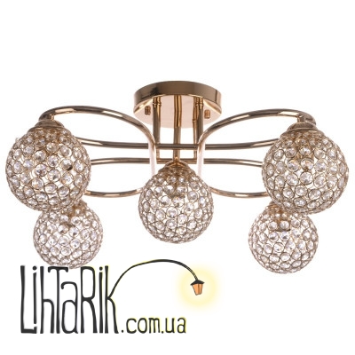 BR-01 383S/5 E14 G Люстра хрустальный шар (Brille 22-149)