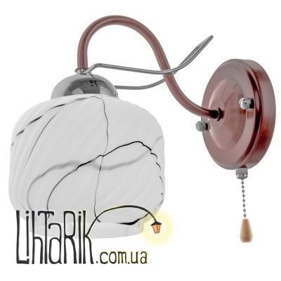 LK-610W/1 E27 FGT/CH бра (Brille 26-954)