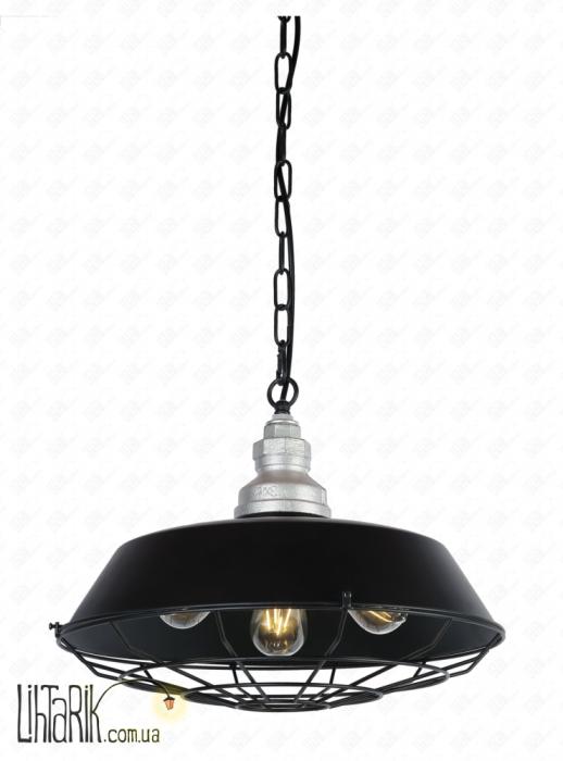 Подвес-тарелка с решеткой на три лампы 748PD0022-3